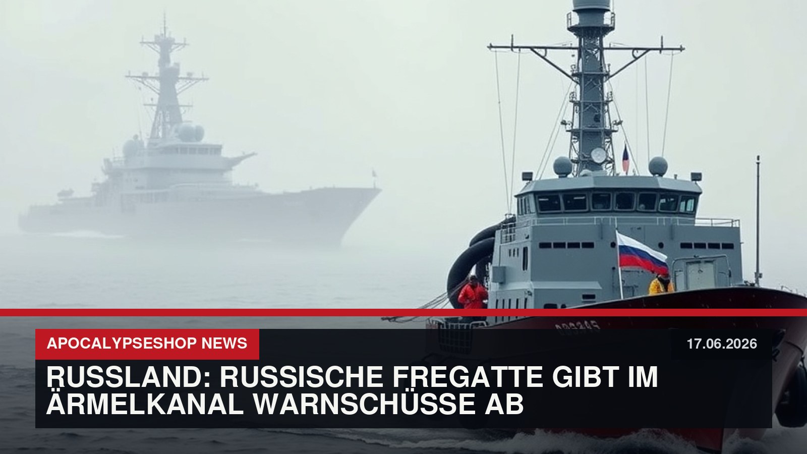 Russland: Russische Fregatte gibt im Ärmelkanal Warnschüsse ab
