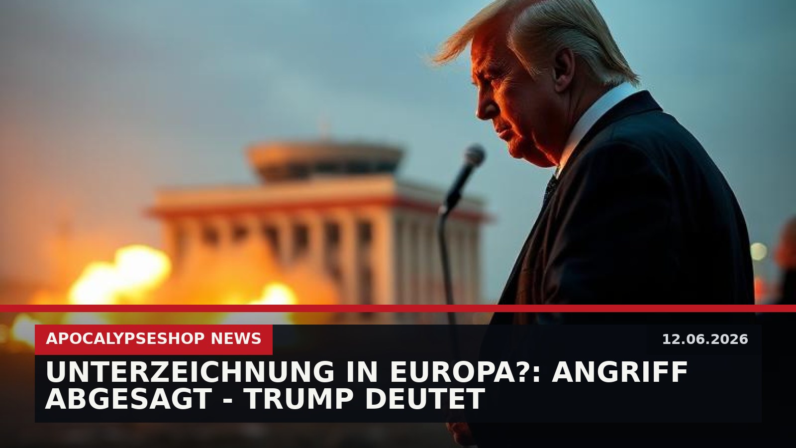 Unterzeichnung in Europa?: Angriff abgesagt - Trump deutet Verhandlungserfolg mit dem Iran an