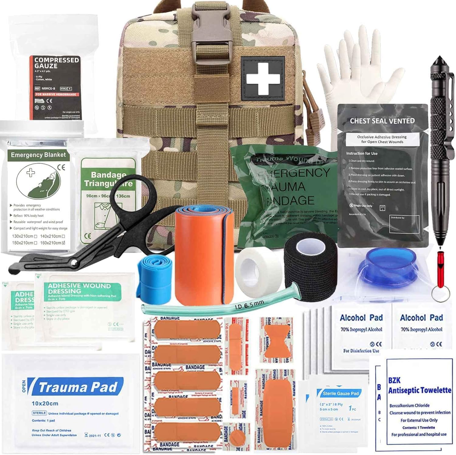 152-teiliges Ifak Trauma-Kit, taktisches Erste-Hilfe-Set