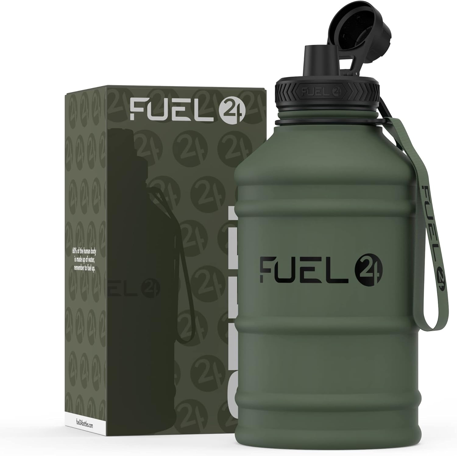Fuel24 Extra Stark Trinkflasche Edelstahl
