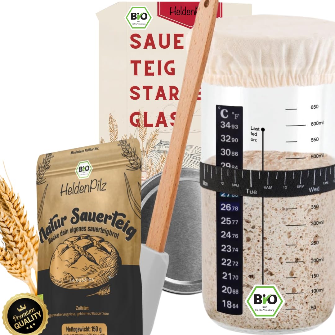 HeldenPilz® BIO Dinkelsauerteig Set