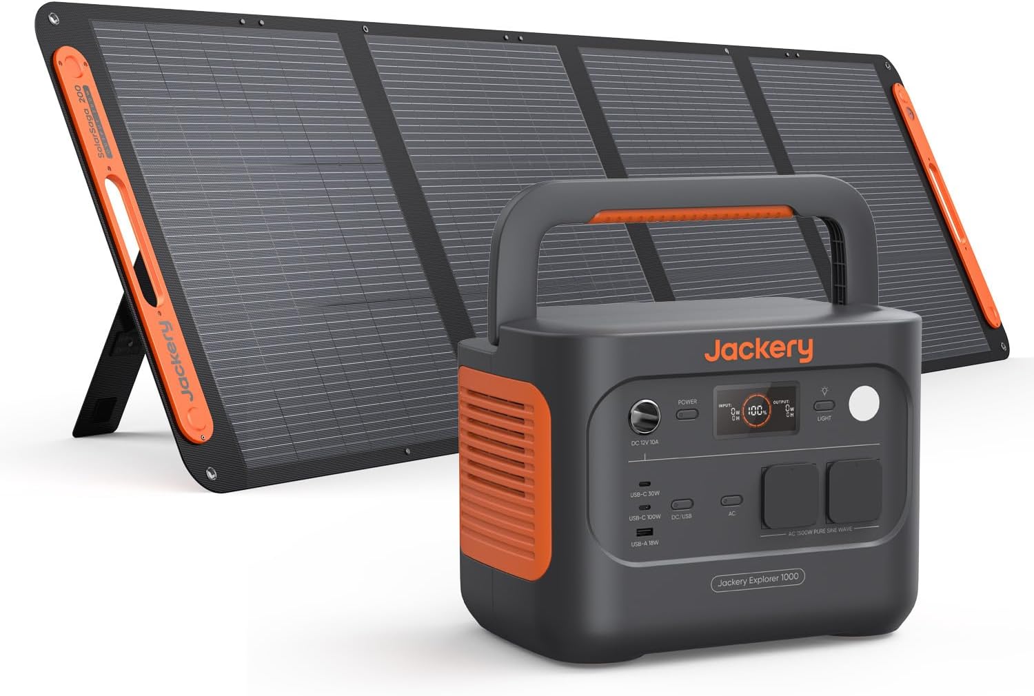 Jackery Powerstation 1000 v2 mit 200W Solarpanel