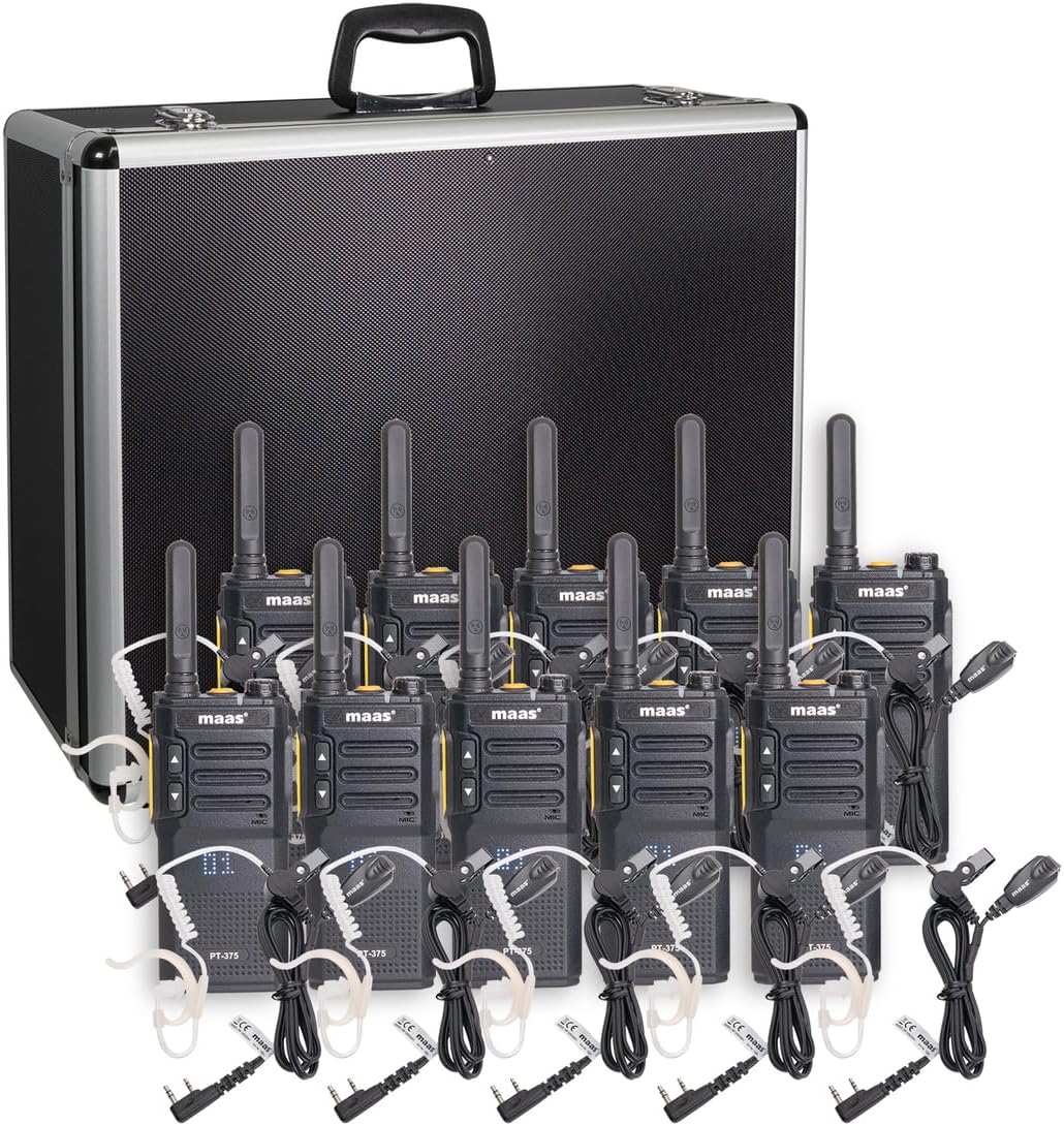 MAAS 5er Team-Set PT-375 mit KEP-24-VK im Funkkoffer
