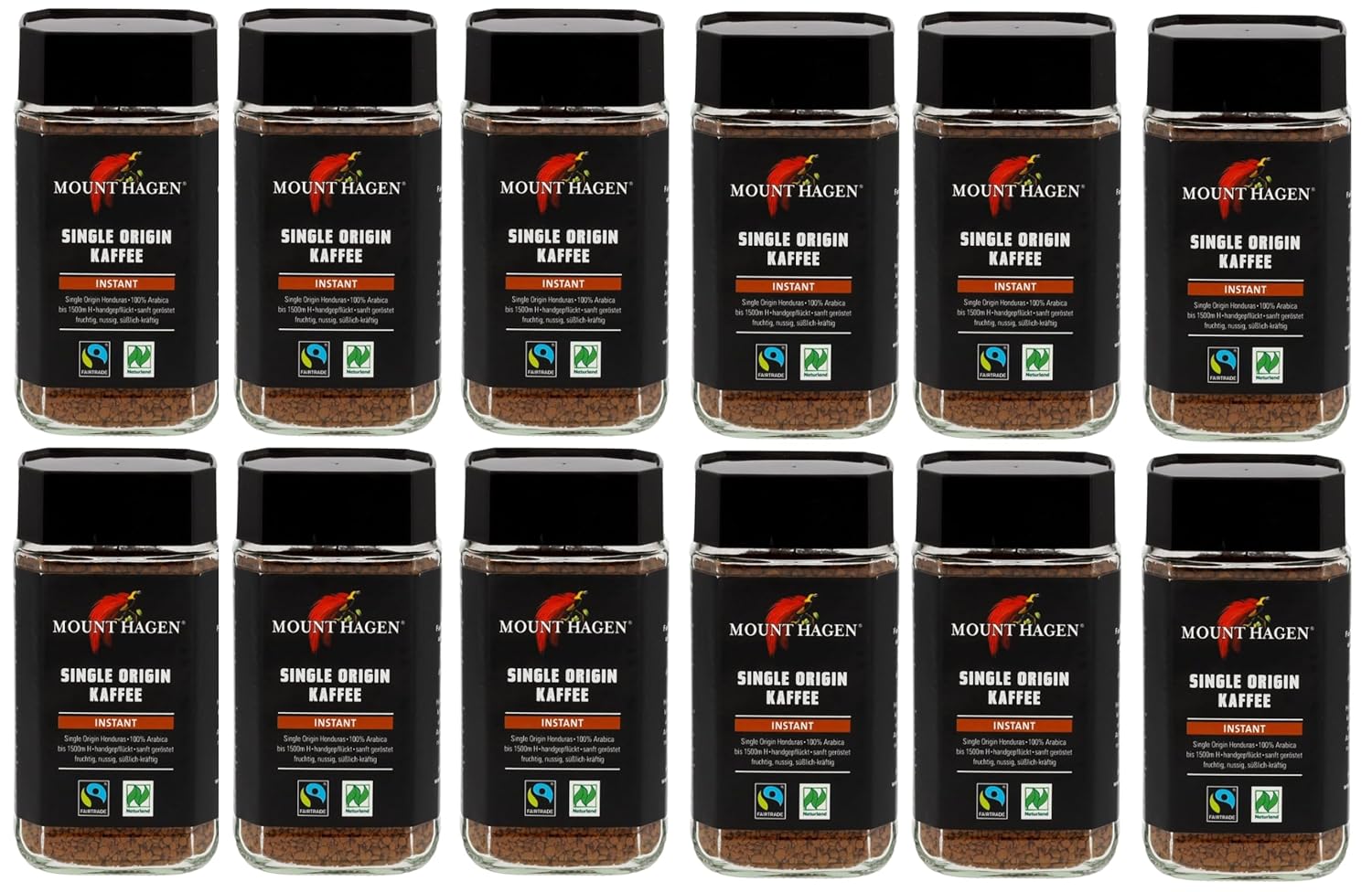 Single Origin Kaffee, Instant 12 x 100 g